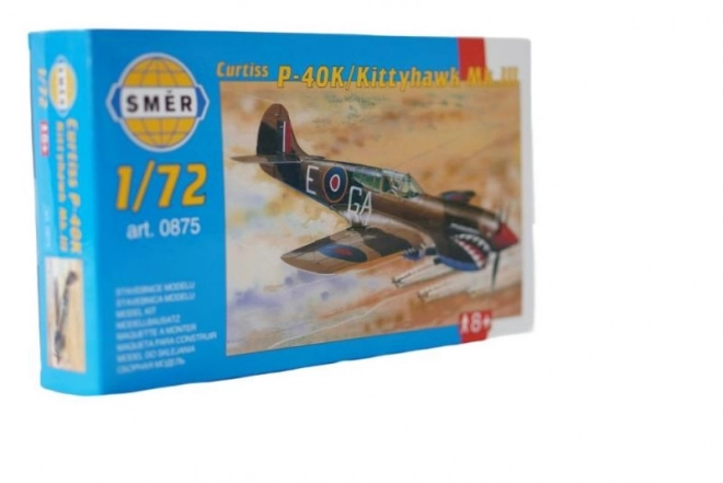 Curtiss P-40K műanyag modell 1:72 méretarányban