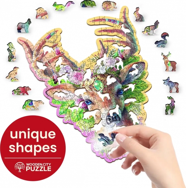 Divatos szarvas fa puzzle 250 darabos