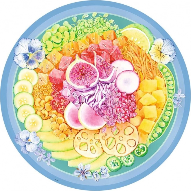 Ravensburger 500 darabos puzzle - Színpaletta Poke Bowl