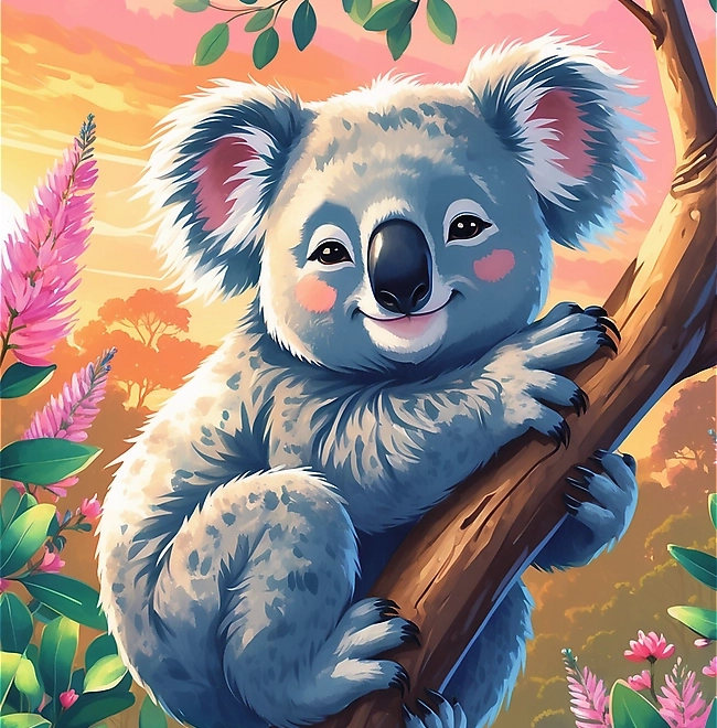 Puzzle Treflíci: Koala 54 darab