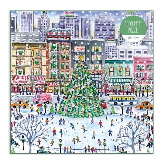 Karácsonyi város puzzle 1000 darabos