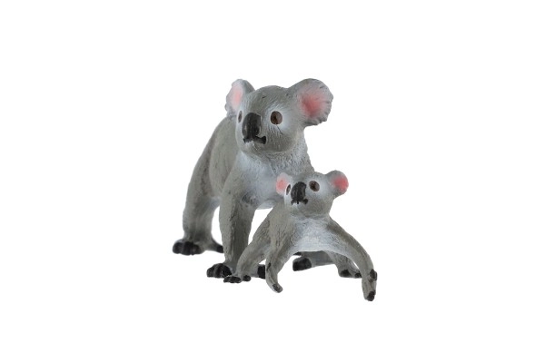 Koala figurák anya és kölyök műanyag