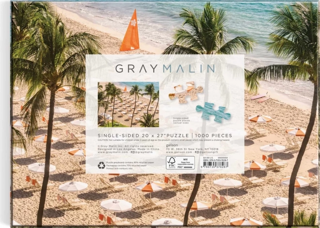 Galison Puzzle Gray Malin: Beach Club 1000 Darabos