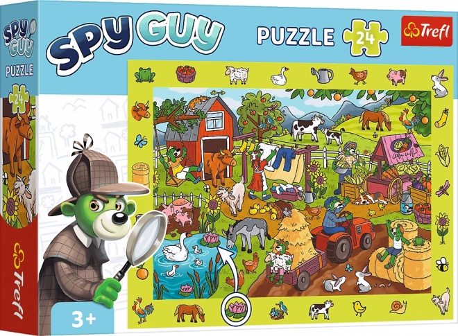 Spy Guy megfigyelő puzzle - Farm 24 darabos