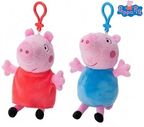 Peppa malac plüss figura klipsszel