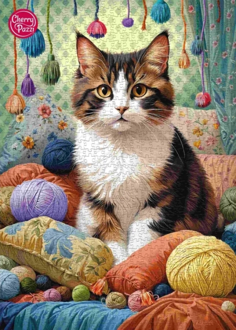 Cherry Pazzi puzzle Macska fonálban