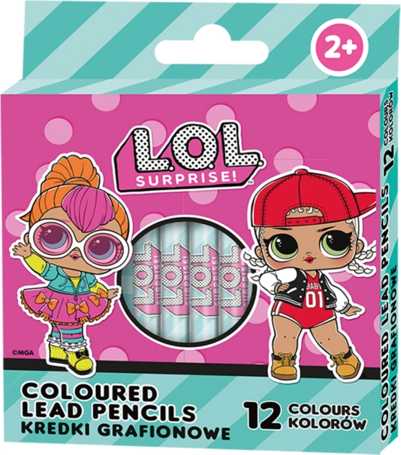 Kerek ASTRA zsírkréták 12 db – L.O.L. SURPRISE