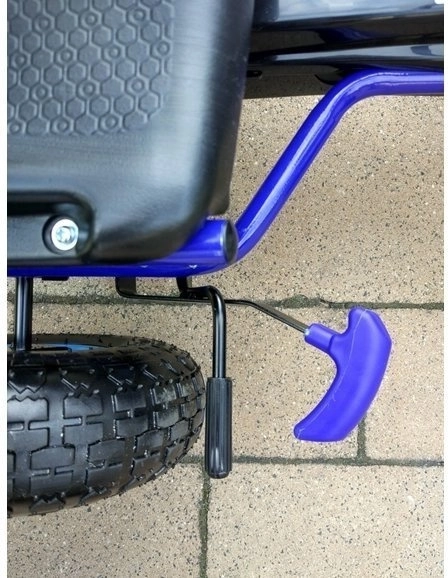 Pedálos levegős gokart + Felfújható gumik + Állítható ülés – Kék