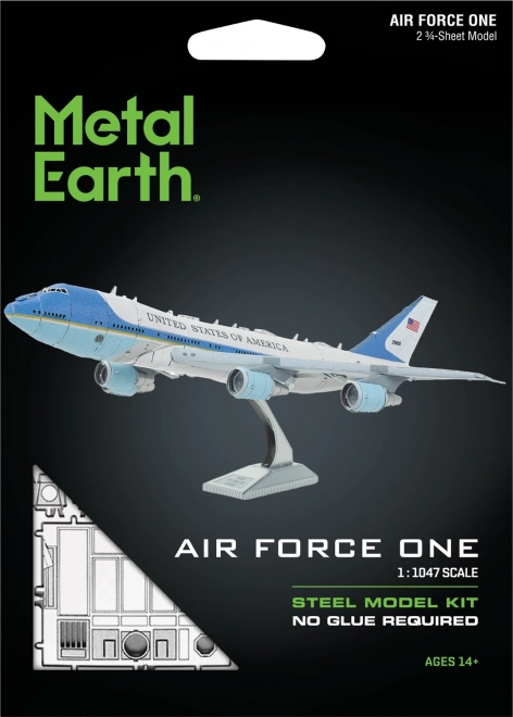 Fém föld 3D puzzle Air Force One