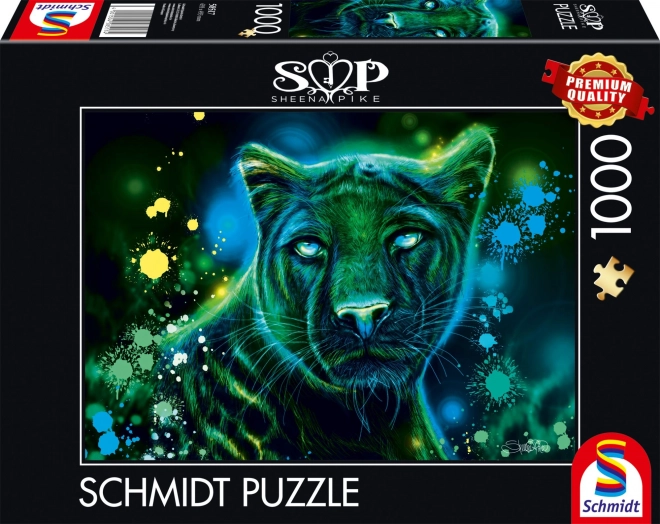 Schmidt puzzle neon: párduc 1000 darabos