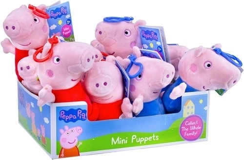 Peppa malac plüss figura klipsszel