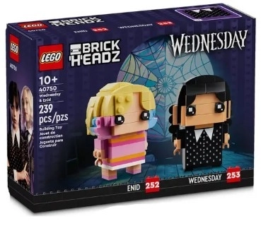 Építőkészlet BrickHeadz Szerda és Enid