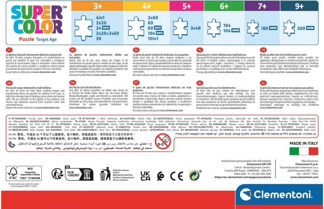 CLEMENTONI Supercicus 4 az 1-ben puzzle készlet