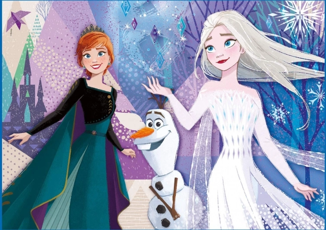 Frozen 2: Nővérek ékszer puzzle 104 darabos