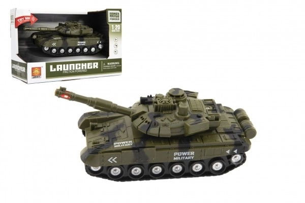 Tank 20 cm lendkerekes világítós és hangos