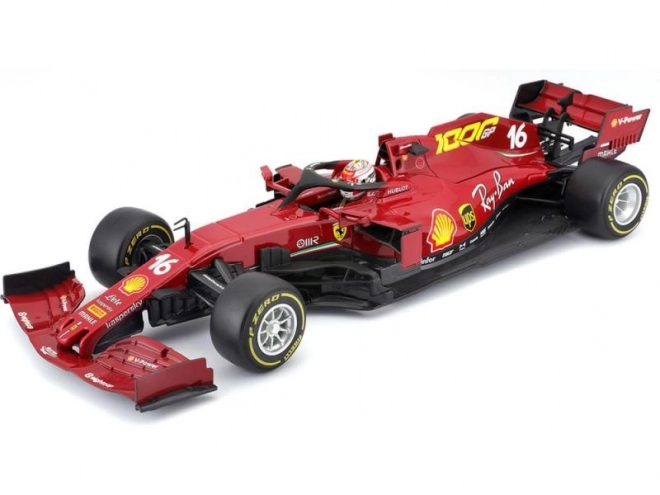 Bburago Ferrari SF 1000 osztrák #16 Leclerc modellautó 1:18 méretarányban