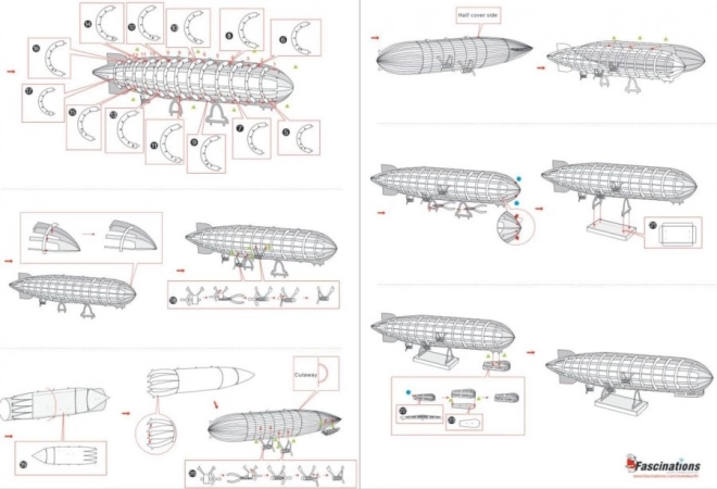 Metal Earth 3D puzzle Graf Zeppelin léghajó