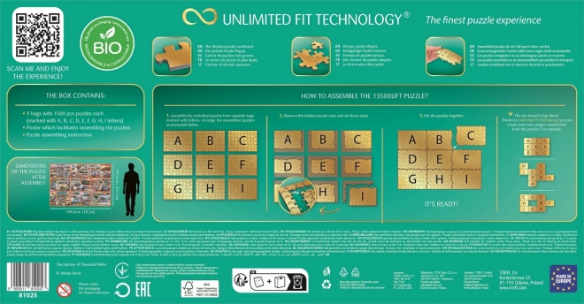 TREFL Puzzle - Tízezer mérföldes utazás 13500 darab