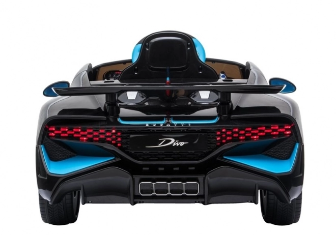 Bugatti Divo elektromos gyermek autó, fekete festett