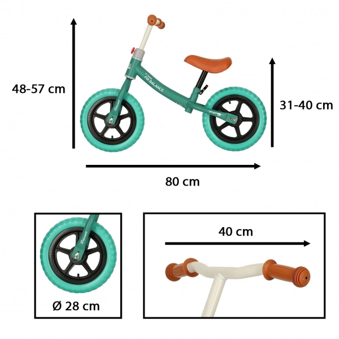 Trike fix balance futóbicikli ultra könnyű türkiz