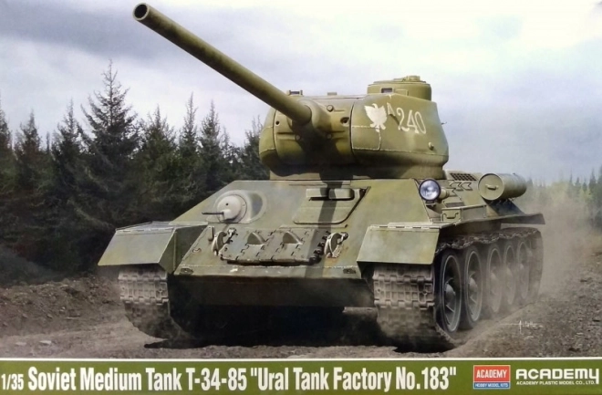 Műanyag modell T-34/85 Ural Tankgyár No. 183 CZ