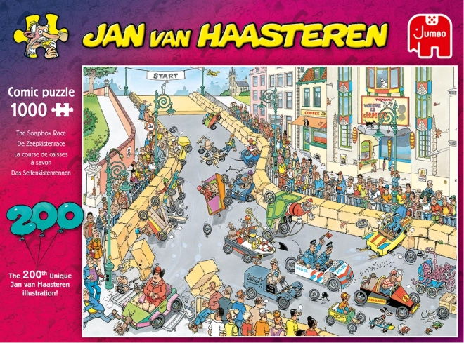 Jumbo puzzle Jan van Haasteren gokartverseny 1000 darabos