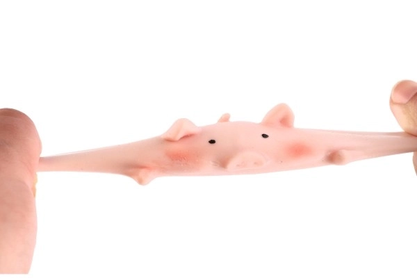 Stresszoldó szilikon malac játék