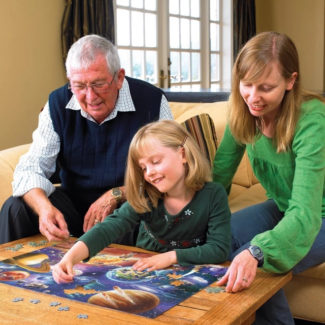 Családi kirakó űrutazás témájú, 350 darabos puzzle