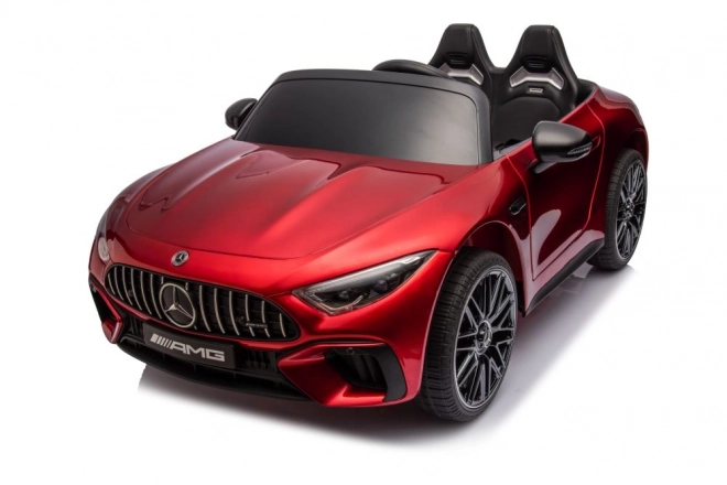 Mercedes AMG SL63 pirosra festett akkumulátoros autó