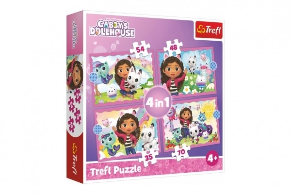 Przygody Gabi 4 az 1-ben puzzle - Gabi macskaháza