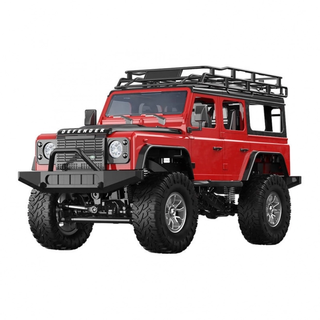 Távirányítós autó - Land Rover Defender piros 1:14