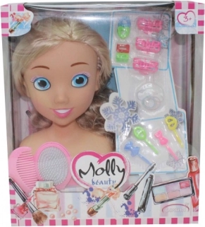 Bambolina Molly csettegető fej