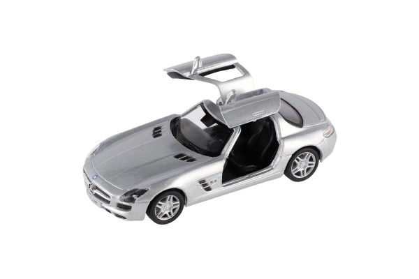 Visszahúzható Mercedes-Benz SLS AMG fémmodell autó