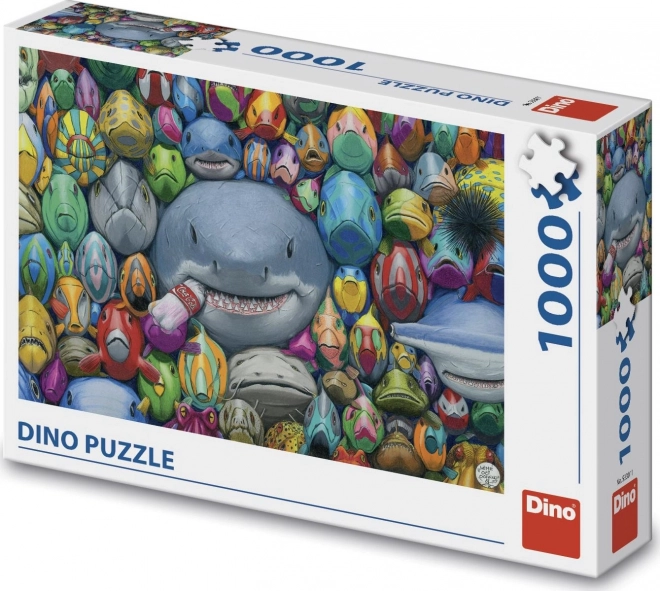 dino puzzle színes halacskák 1000 darabos