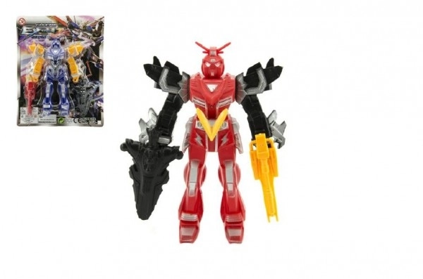 Transformer harcos robot figura műanyag 15cm 4 színben kártyán