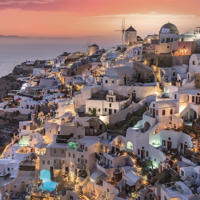 Santorini Árnyalatai Puzzle 1000 darab