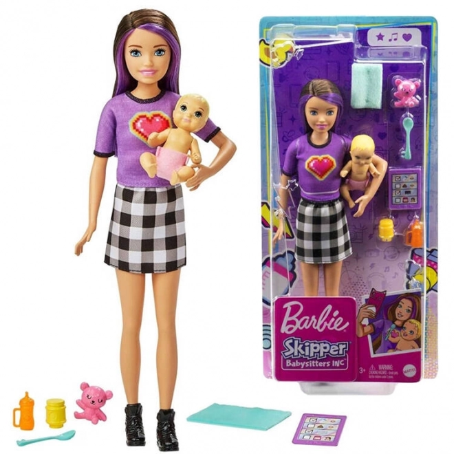 Barbie Skipper bébiszitter baba