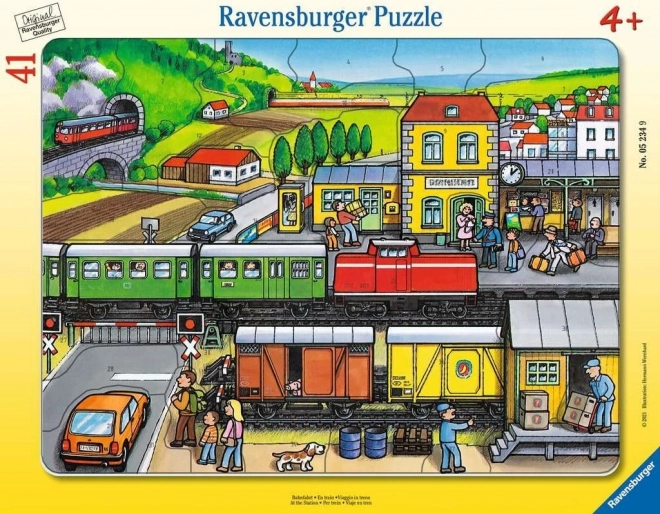 Ravensburger puzzle A vasútállomásnál