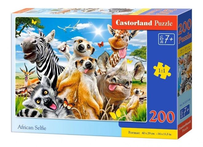 200 darabos afrikai szelfi puzzle