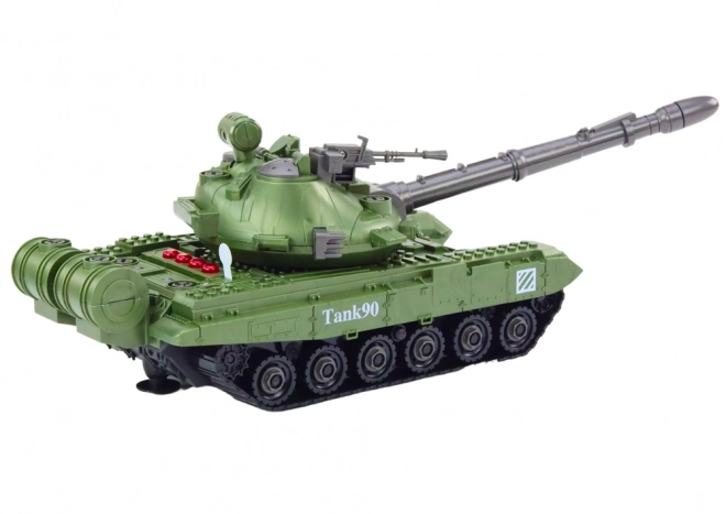 Zöld tank DIY gyerekeknek szétszedhető elemekkel és hangokkal