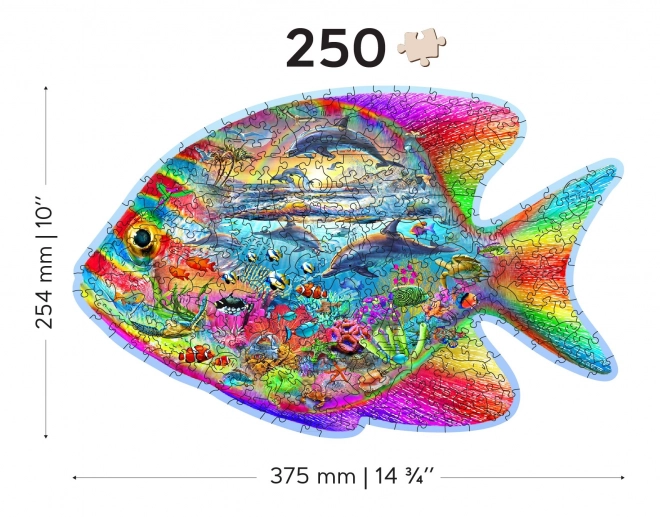 varázshal 250 darabos fa puzzle