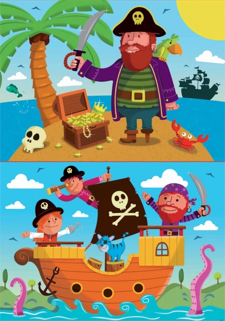 Educa kalózos kirakó 2x20 darabos puzzle gyerekeknek