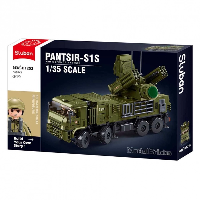 Sluban Pantsir S1S harci jármű 1:35 méretarányban