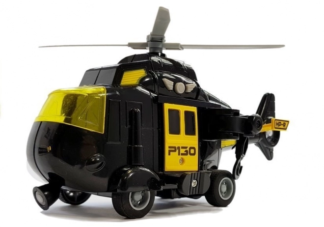 Mentőhelikopter hanggal és fényekkel 1:20 méretarány