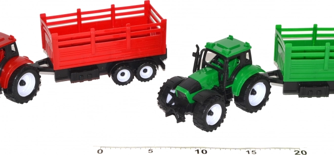 Traktor utánfutóval gyerekeknek
