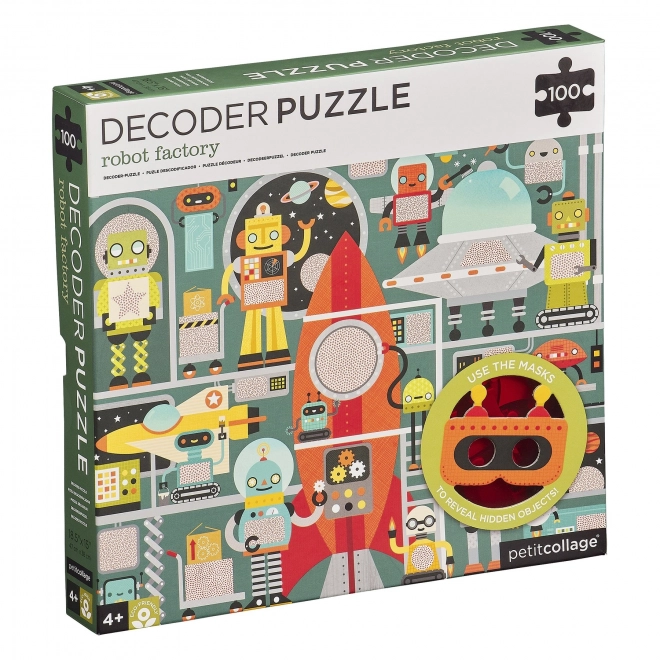 3D-s robot puzzle szett gyerekeknek