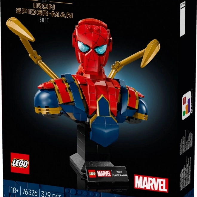Gyűjtői Iron Spider-Man Mellszobor LEGO Super Heroes