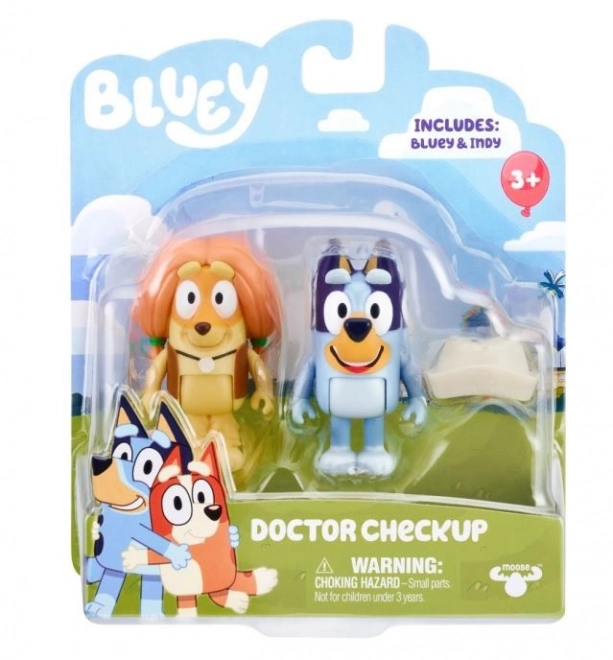 Bluey orvos látogatás figura készlet