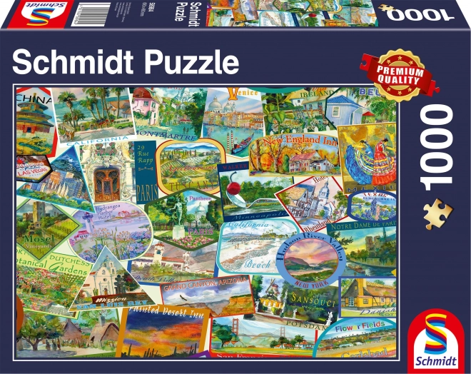 Schmidt puzzle utazási matricák 1000 darab