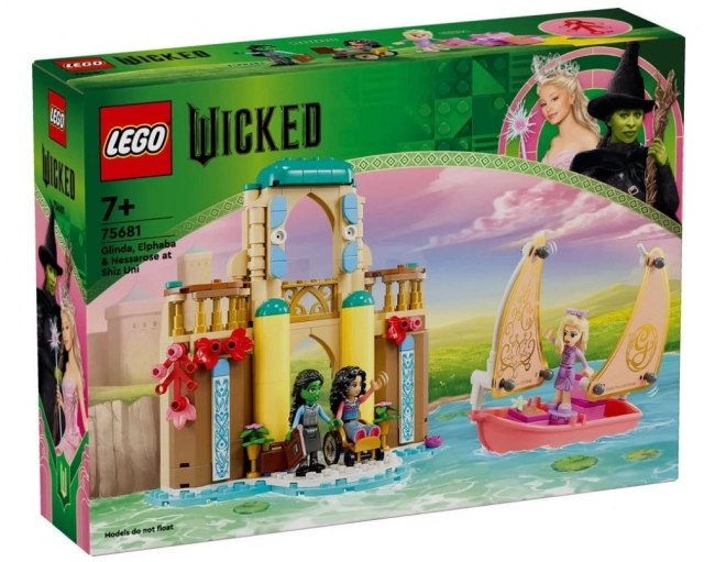 Lego Wicked Glinda, Elphaba és Nessarose a Shiz Egyetemen